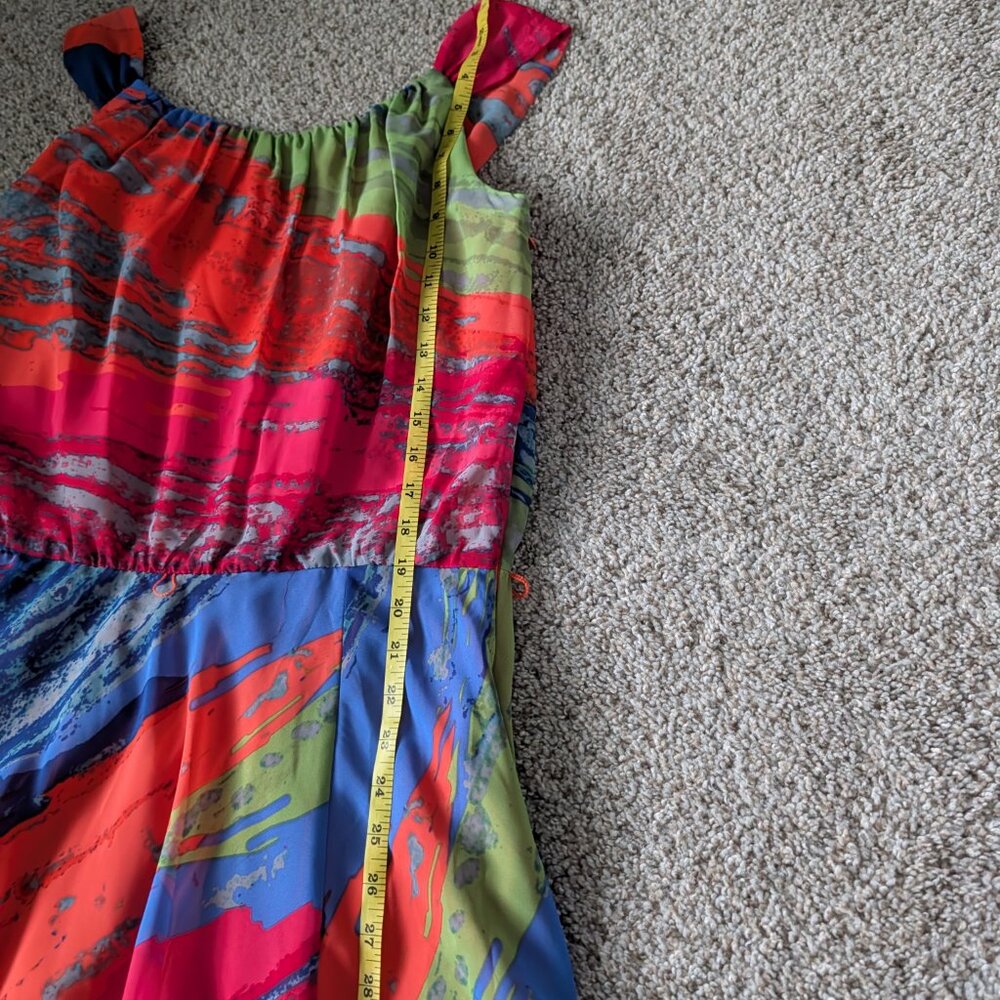 GUC Long Tall Sally lined chiffon type dress, 12 (tall)